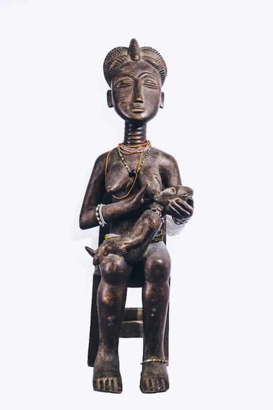 26B0DF3A-0DA7-442E-8464-C6D0937A825A Feeding Mother Sculpture - Image 1