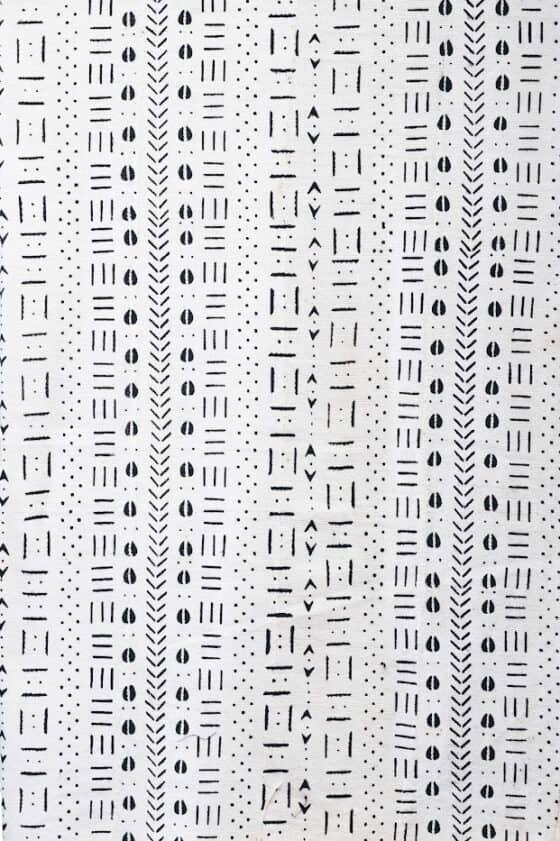 Black Designed White Fabric - Image 2