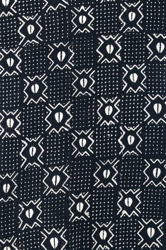 White Designed Black Fabric - Image 2