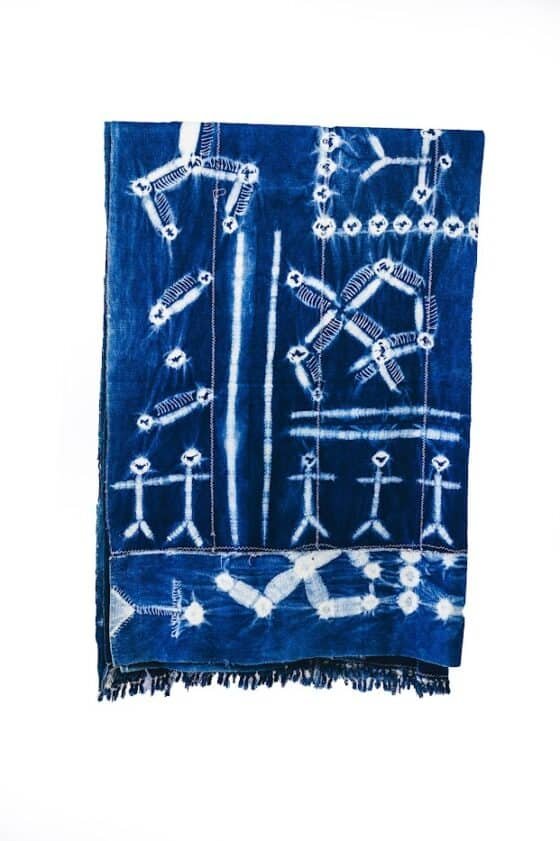 A90EA1E3-70BD-4128-A94E-C0B119AC77D5 White Designed Blue Fabric - Image 1