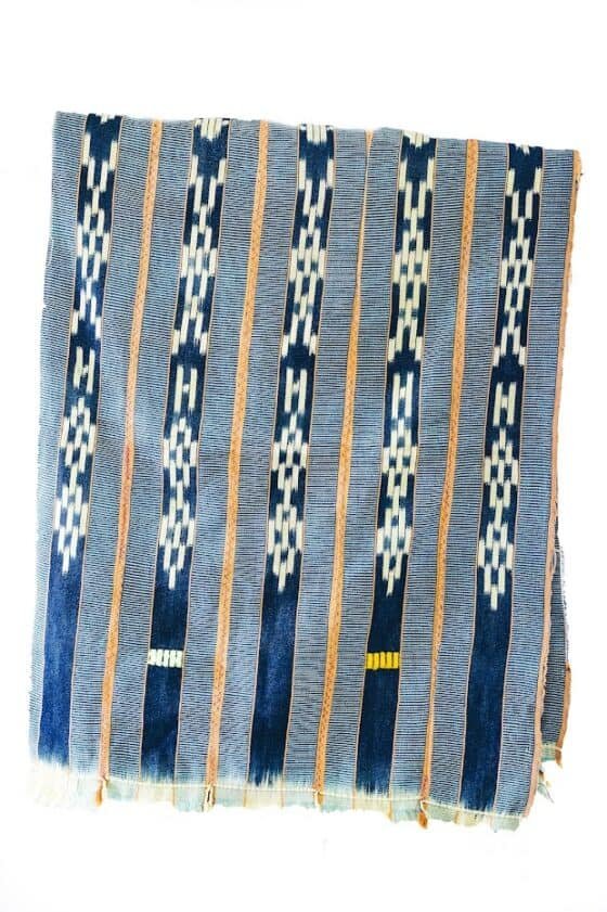 Blue Check White Fabric - Image 1
