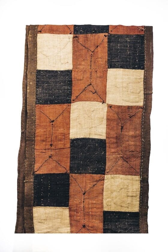 C056400B-C600-4CC3-AEF2-F820F3F53ECB Brown Black Peach Mix Fabric - Image 1
