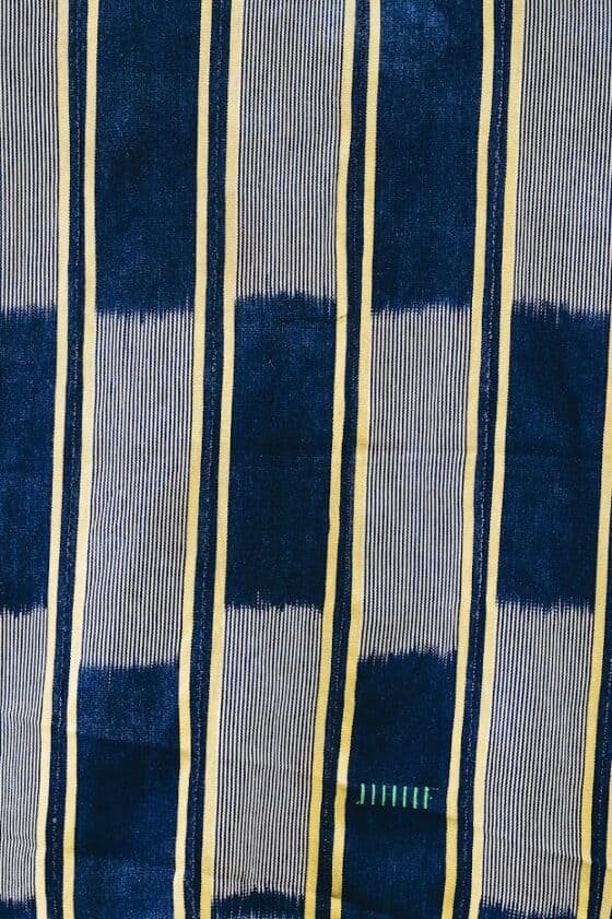 Check White Blue Fabric - Image 2