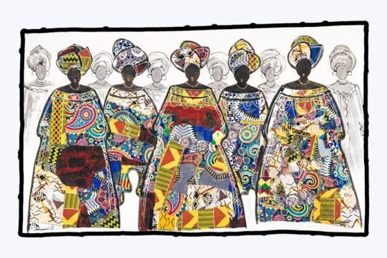 5 Womens Watercolour Painting - Image 1